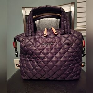 NEW MZ Wallace Small Sutton Deluxe - Color: Raisin